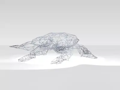 Stagbeetle Wireframe 3D model