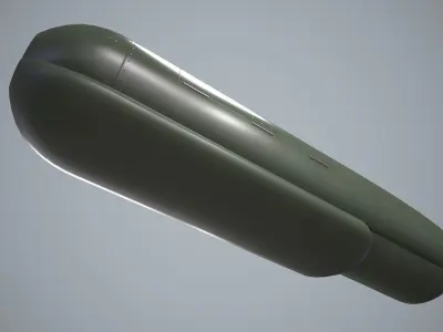  FN Herstal HMP400LC Machine Gun Pod Low-poly 3D model