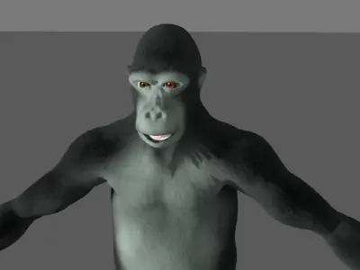 gorilla Low-poly 3D model