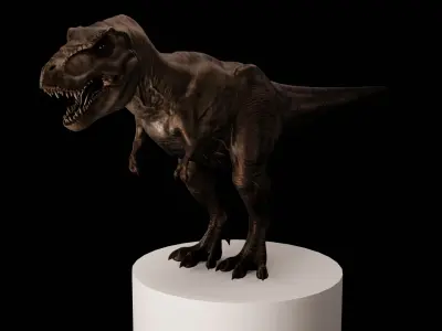 Rigged Tyrannosaurus Rex 3D Model 3D model