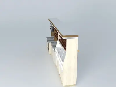 Kit 117 Desk wall by Alex Marques Free 3D model