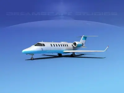 LearJet 45 V06 3D model