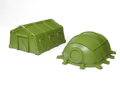 Sci-fi tents 3D print model