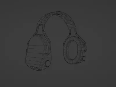 Active ears-protection headphones Free 3D model