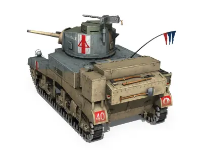 M3 Light Tank Honey - Allendale 3D model