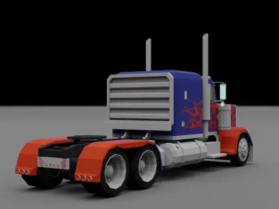 LOW POLY - TRUCK PACK Low-poly 3D model