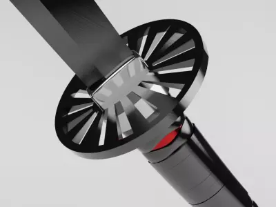 Kamado Tanjiro Nichirin Blade from Kimetsu No Yaiba 3D model