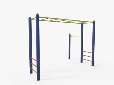 Monkey Bar Free low-poly 3D model
