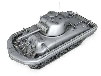 M4A1 Sherman - Duplex Drive  3D model