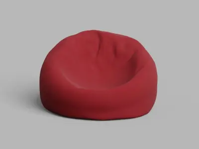 Bean chair  Free low-poly 3D model