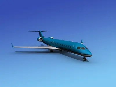Bombardier CRJ700 Petersburg Express 3D model