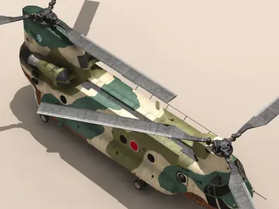 CH-47 JASDF 3D model