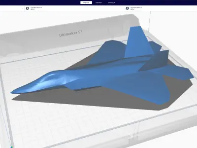 Lockheed Martin F-22 Raptor Low-poly 3D model