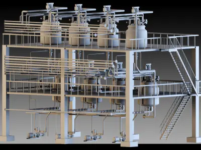 Petrochemical Unit- Vol 01 3D model