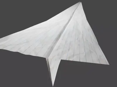 Paper Plane 3D Model 3D model