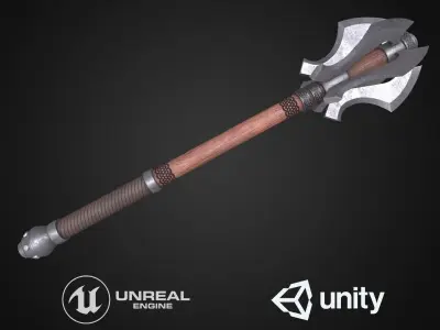 Medieval mace Low-poly 3D model