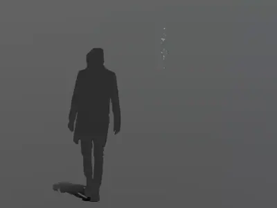 FeatherShootDown 30 Low-poly 3D model