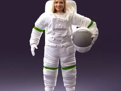 001013 woman space astronaut 3D model