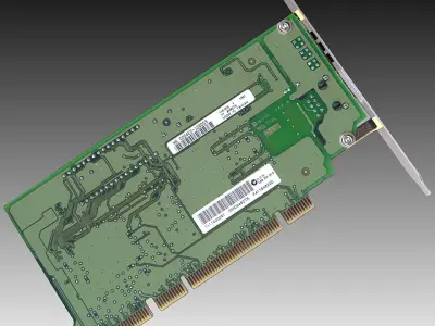 PC Network Card 3D model