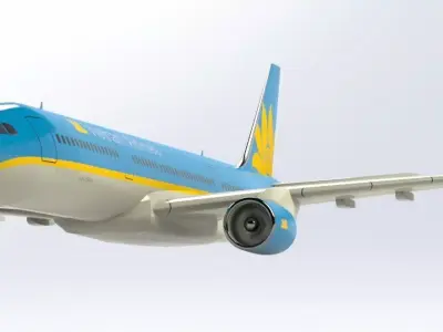 Airbus A330 3D printed airplane model 3D print model