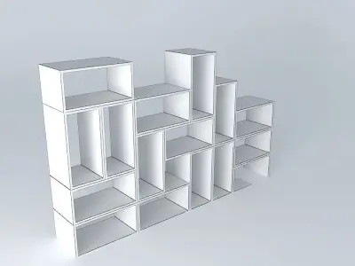 bookcase bookshelf Free 3D model