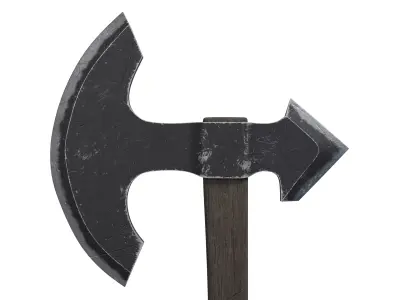 Battle Axe 01 Low-poly 3D model