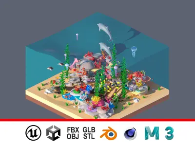 land 91A Low-poly 3D model