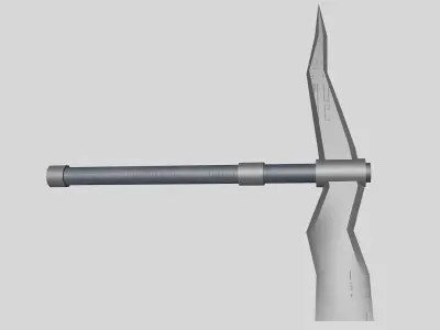 Game-ready Sci-fi Dagger Low-poly 3D model