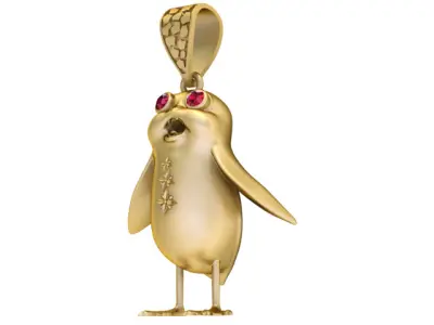 BIRD PENDANT 3D PRINTABLE MODEL Free 3D print model