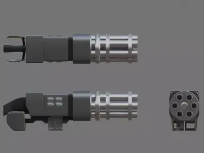 DooM Chaingun Free 3D model