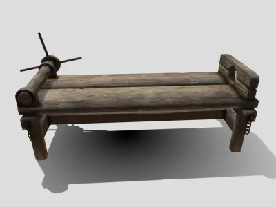 Medieval Rack Low-poly 3D model