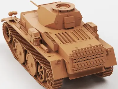 PzKpfw I Ausf C 3D print model