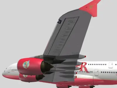 Airbus A-380 Kingfisher Airlines 3D model
