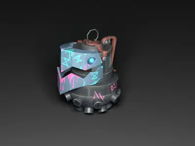 Jinx Grenade Low-poly 3D model
