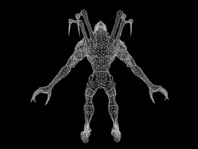 Needle beetle Low-poly 3D model