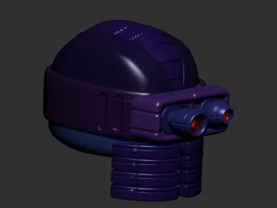 helmet high poly sculpt 3d printable 3D model 3D model 14