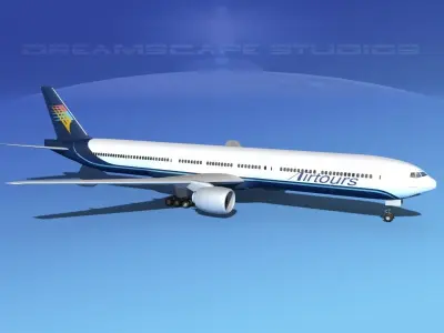 Boeing 777-300 MP Air Tours 3D model