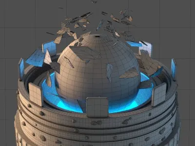 Social Media 3D model