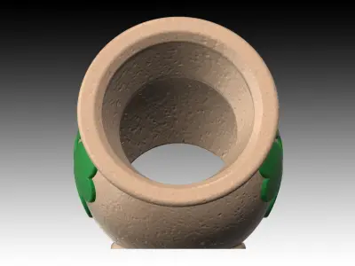 Aquarium-ornaments Octopus-pot -Four leaf clover- Free 3D print model