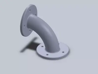 PIPE COUPLING ELBOW 3D model