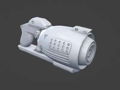 Stylized Blaster 3D print model