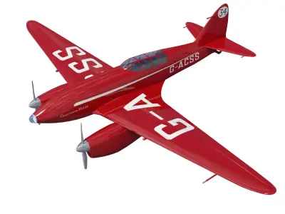 de Havilland DH88 Comet 3D model