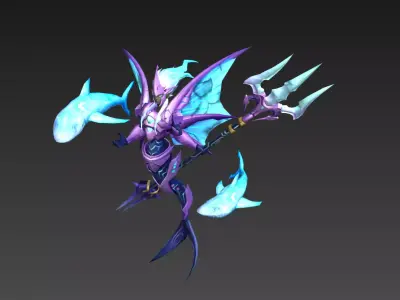 Sea King Low-poly 3D model