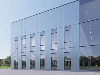 art gallery Low-poly 3D model