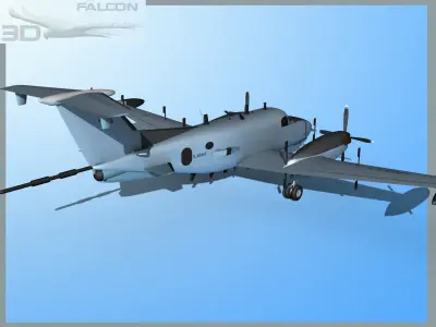 RC-12P Guardrail 3 US Army 3D model