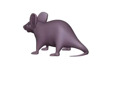 Low Poly Rat - Game Ready 3D Model 3D model