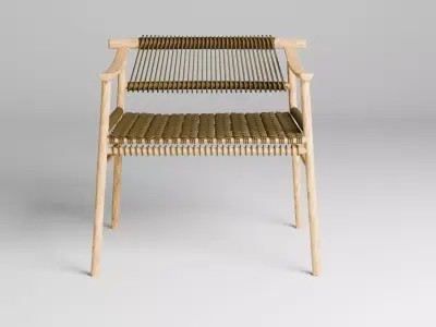 Woven Outdoor Chair 3D model