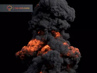 Big Gasoline Explosion 3D model