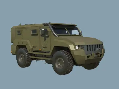 Kamaz VDV Typhoon K-53949 3D model