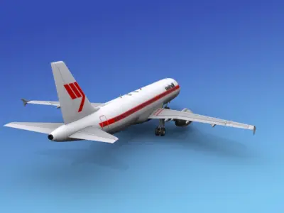 Airbus A320 Martinair 3D model